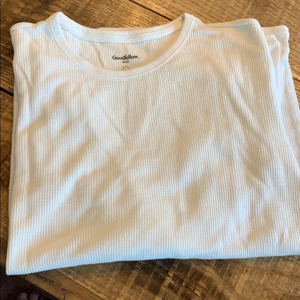 Cotton long sleeved sleep top, large adult